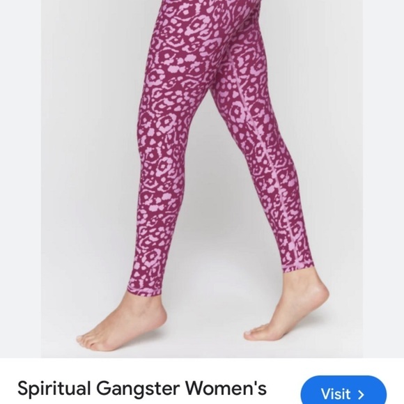 SPIRITUAL GANGSTER 7/8th INTENT HW LEGGINGS WILDCAT COLOR SIZE SMALL - Picture 3 of 14